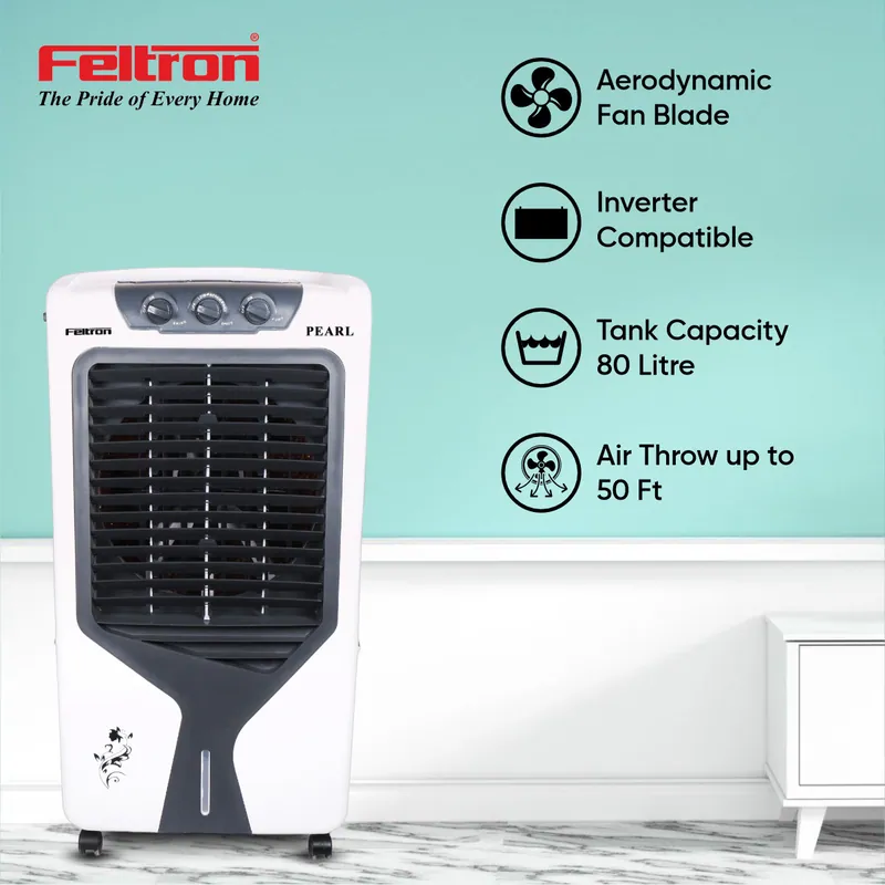 Feltron 80 Ltr Desert Air Cooler (Pearl) — image 1