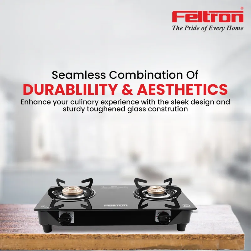 Feltron Nano Gas Stoves Cooktop (2 Burner) — image 1