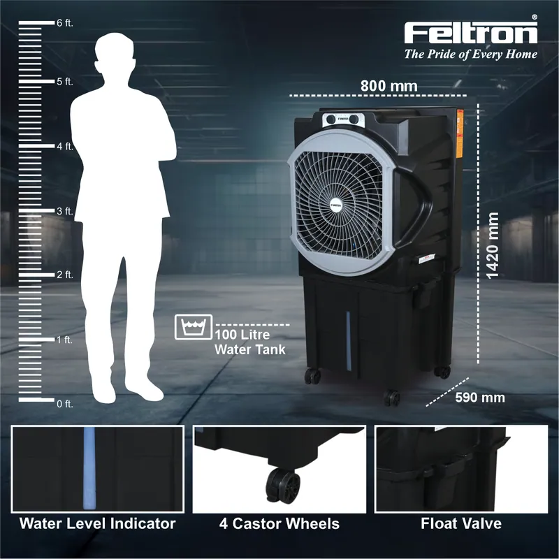 Feltron 100 Ltr Commercial Air Cooler (Macho xl) — image 3