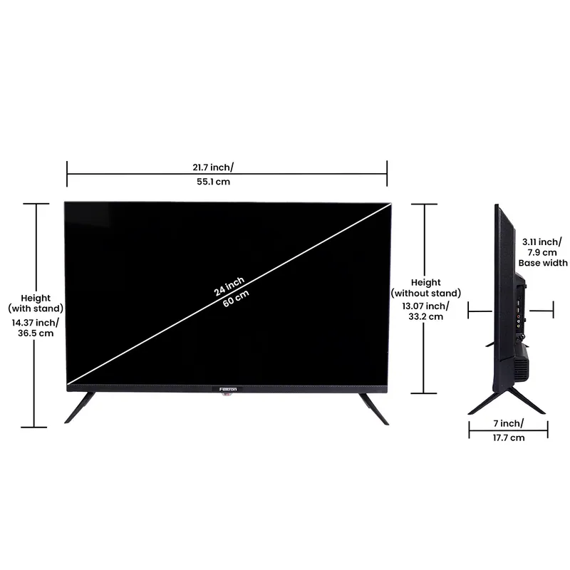 Feltron 60 cm (24 inch) Full HD LED Smart Android TV with Elegant frame with a bezel-less design. (FT2409SFL) — image 8