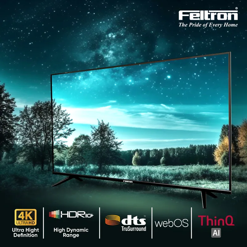 Feltron 109 cm (43 inch) Ultra HD LED Smart Web OS TV Bezel-less design (FT43094KSWFL) — image 3