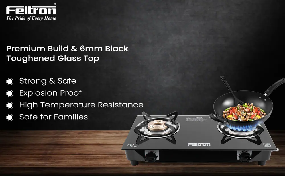Feltron Nano Gas Stoves Cooktop (2 Burner) — details 2