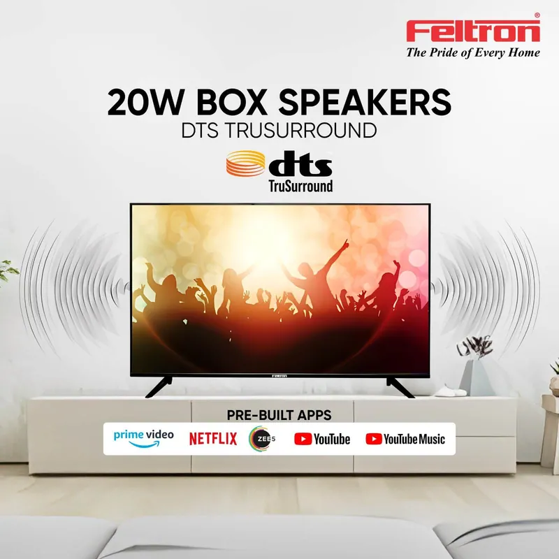 Feltron 140 cm (55 inch) Ultra HD LED Smart Google TV Bezel-less design (FT55094KSGFL) — image 4