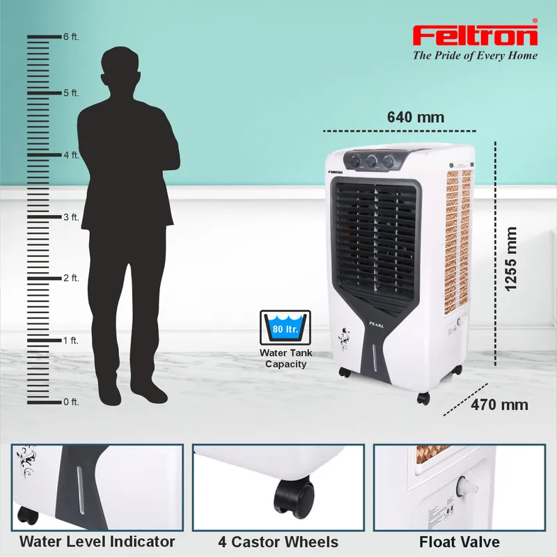 Feltron 80 Ltr Desert Air Cooler (Pearl) — image 5