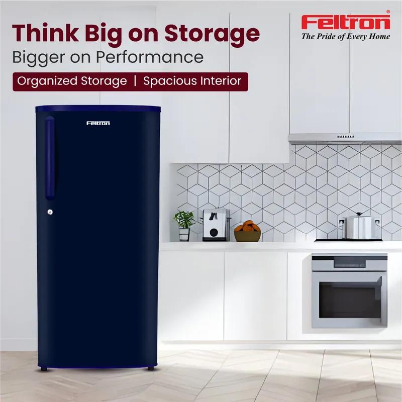 Feltron 190 Ltr 1 Star Direct Cool Refrigerator (Plain Blue Texture) FIPL2151PSPBDX — image 1
