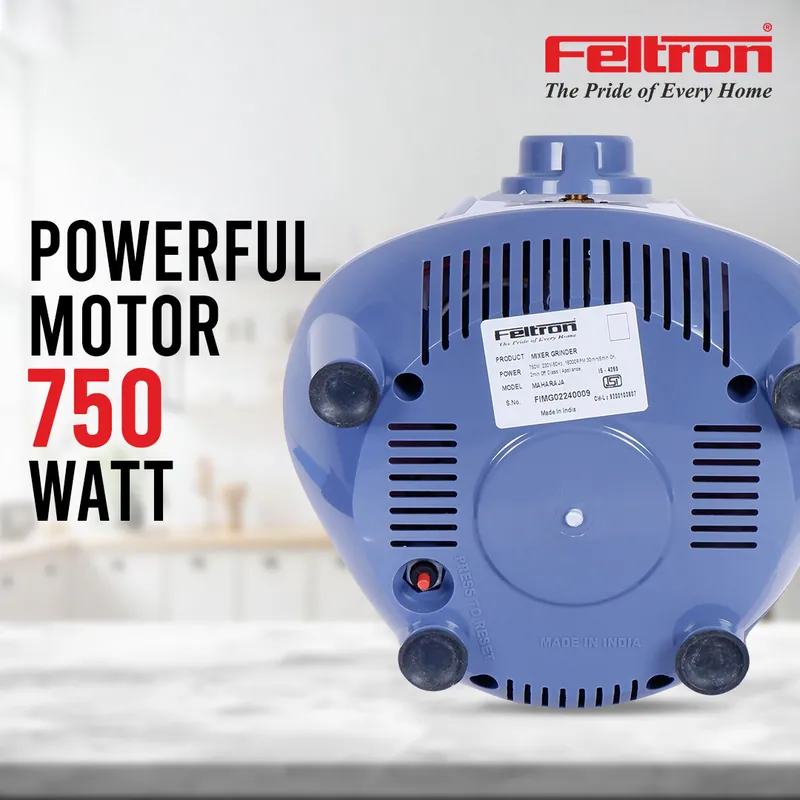 Feltron Maharaja Mixer Grinder 750W (3 jar) — image 4