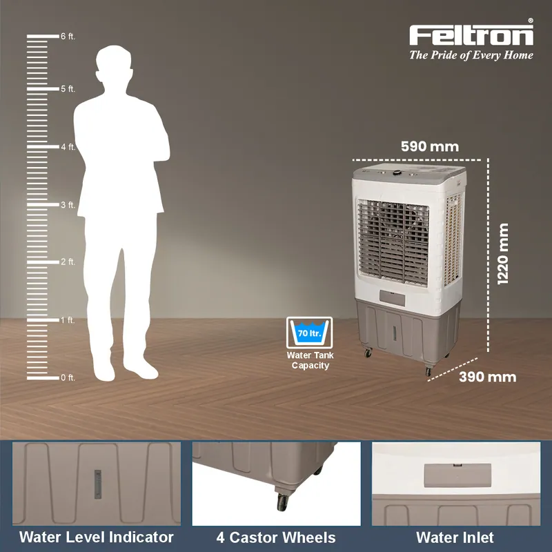 Feltron 70 Ltr Desert Air Cooler (Glossy) — image 4