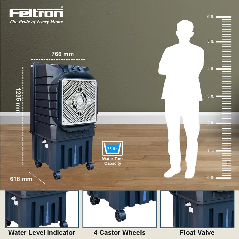 Feltron 75 Ltr Commercial Air Cooler (Windy) — image 4