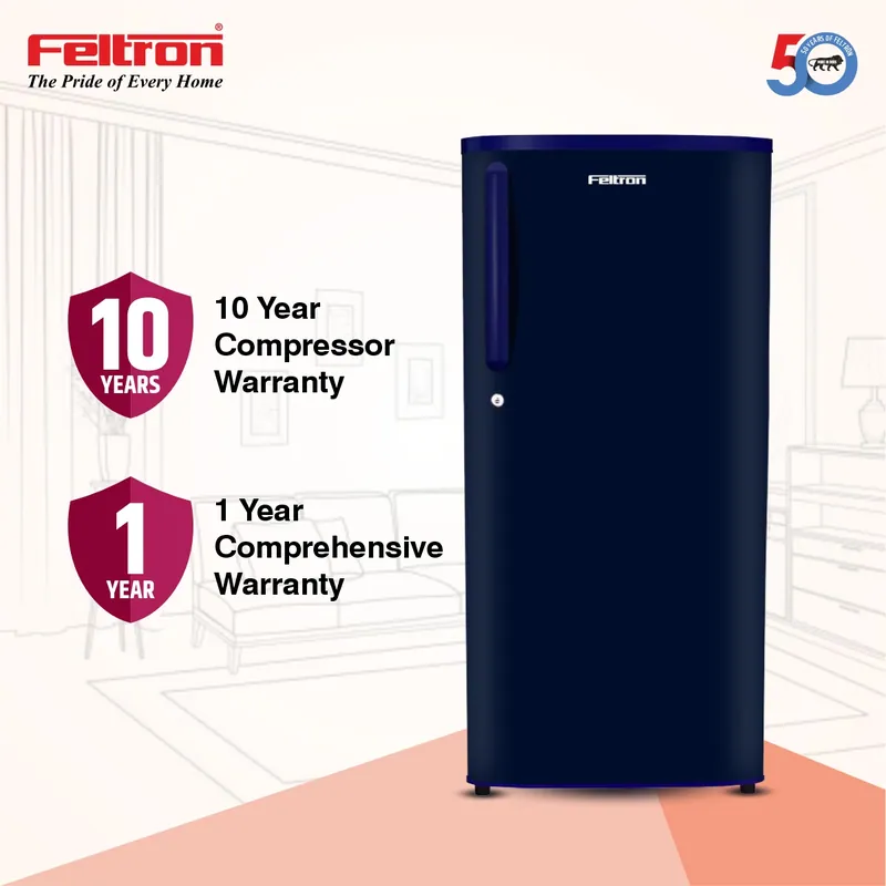 Feltron 190 Ltr 1 Star Direct Cool Refrigerator (Plain Blue Texture) FIPL2151PSPBDX — image 3