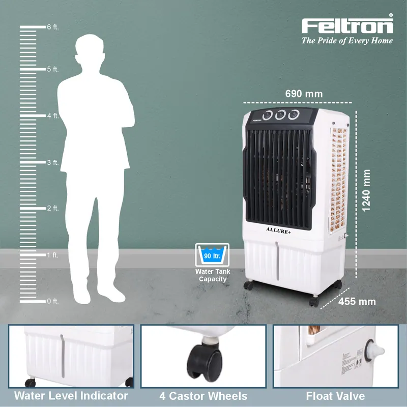 Feltron 90 Ltr Desert Air Cooler (Allure Plus) — image 4