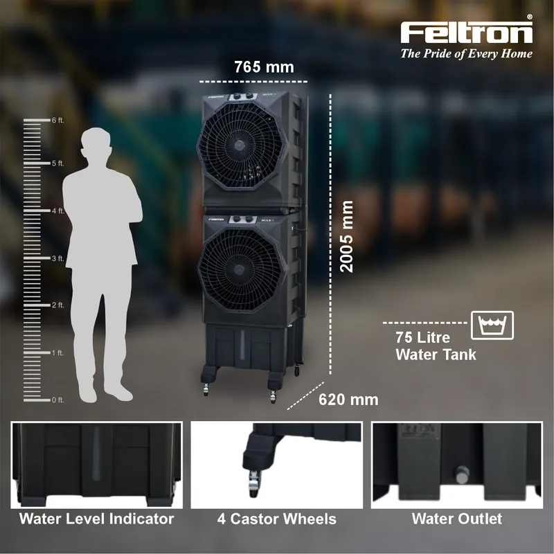 Feltron 70 Ltr Commercial Air Cooler (Hulk Plus ) — image 3