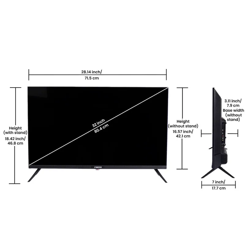 Feltron 80 cm (32 inches) Frameless HD Ready Android Smart LED TV FT3218SFL (Black) — image 9