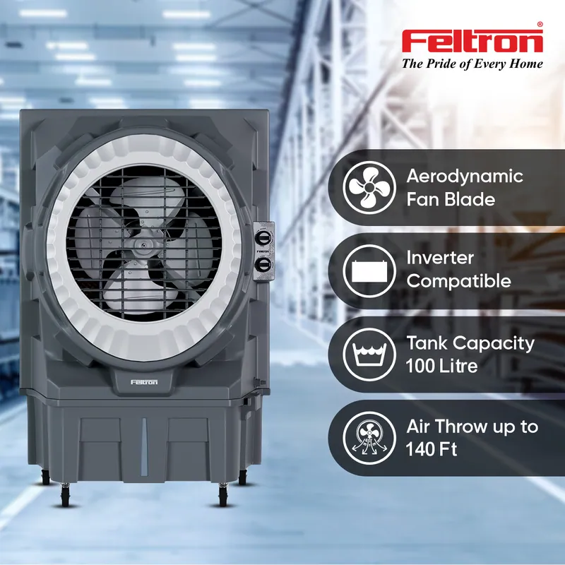 Feltron 100 Ltr Commercial Air Cooler (Turbo Cool Plus) — image 1