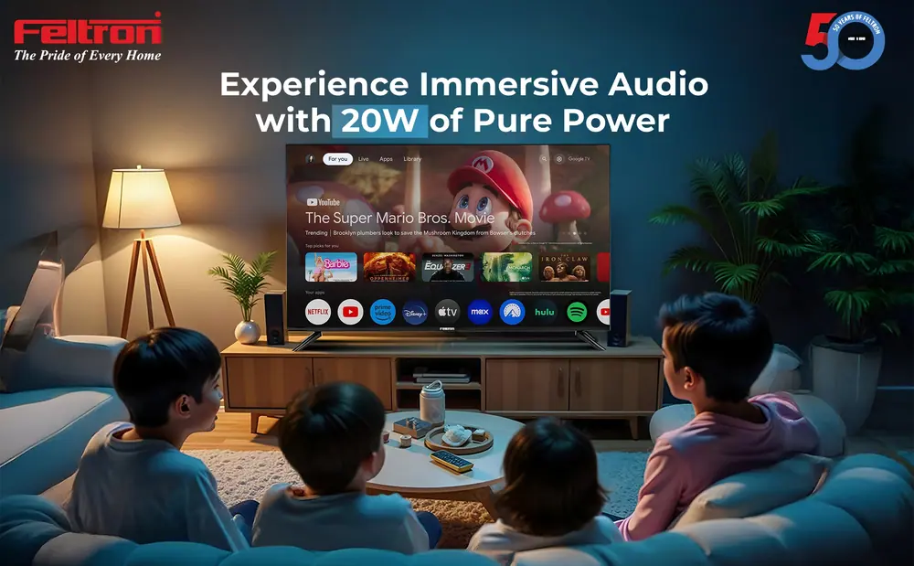 Feltron 140 cm (55 inch) Ultra HD LED Smart Google TV Bezel-less design (FT55094KSGFL) — details 2