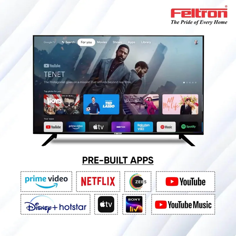 Feltron 140 cm (55 inch) Ultra HD LED Smart Google TV Bezel-less design (FT55094KSGFL) — image 3